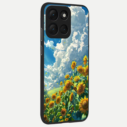  Golden Sun Glory back cover For Moto G86 Power slim fit glass case with vibrant aesthetic design