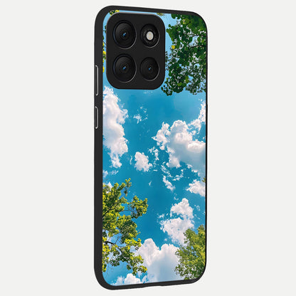  Green Moon Energy back cover For Moto G86 Power slim fit glass case with vibrant aesthetic design