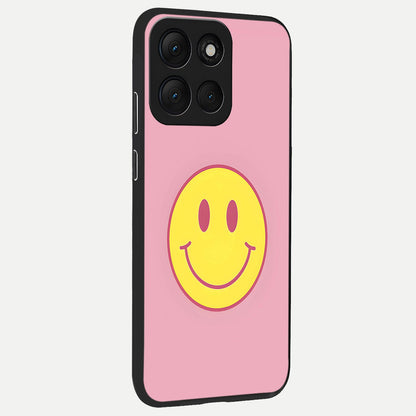  Happy Pink Mood back cover For Moto G86 Power slim fit glass case with vibrant aesthetic design