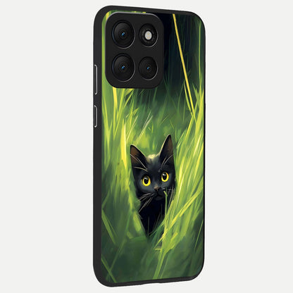  Hidden Cat Whisper back cover For Moto G86 Power slim fit glass case with vibrant aesthetic design