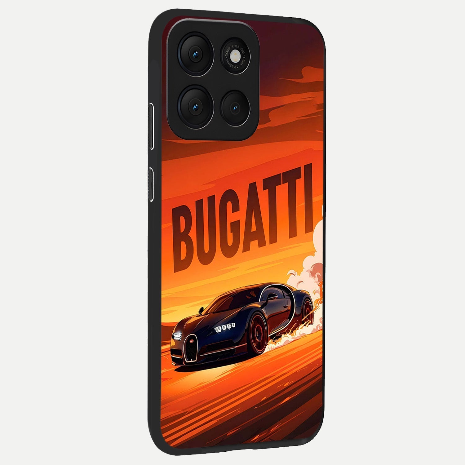  Inferno Bugatti Storm back cover For Moto G86 Power slim fit glass case with vibrant aesthetic design