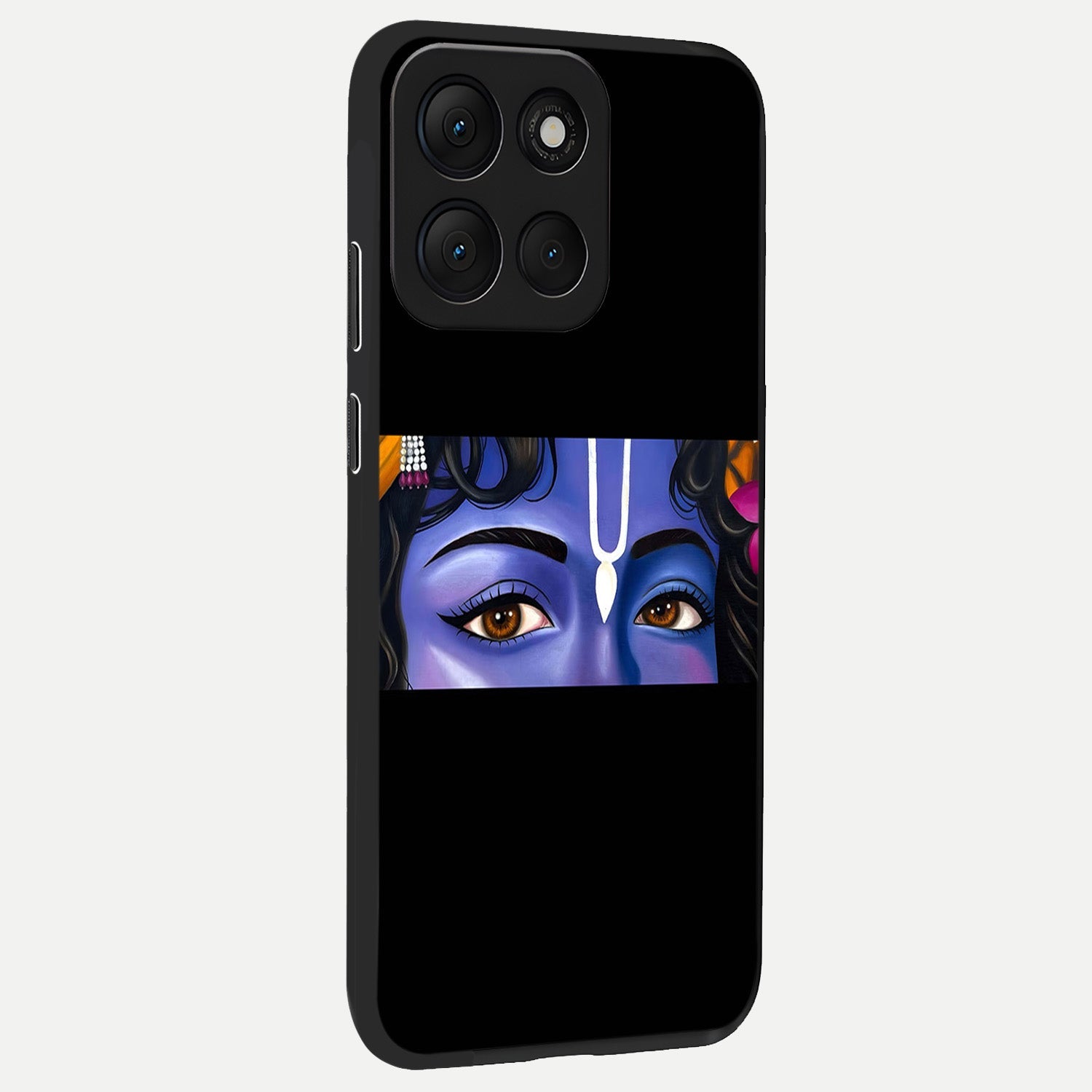  Krishna Eye back cover For Moto G86 Power slim fit glass case with vibrant aesthetic design