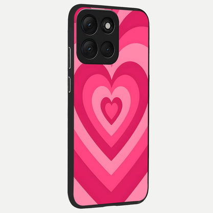  Layered Love Hearts back cover For Moto G86 Power slim fit glass case with vibrant aesthetic design