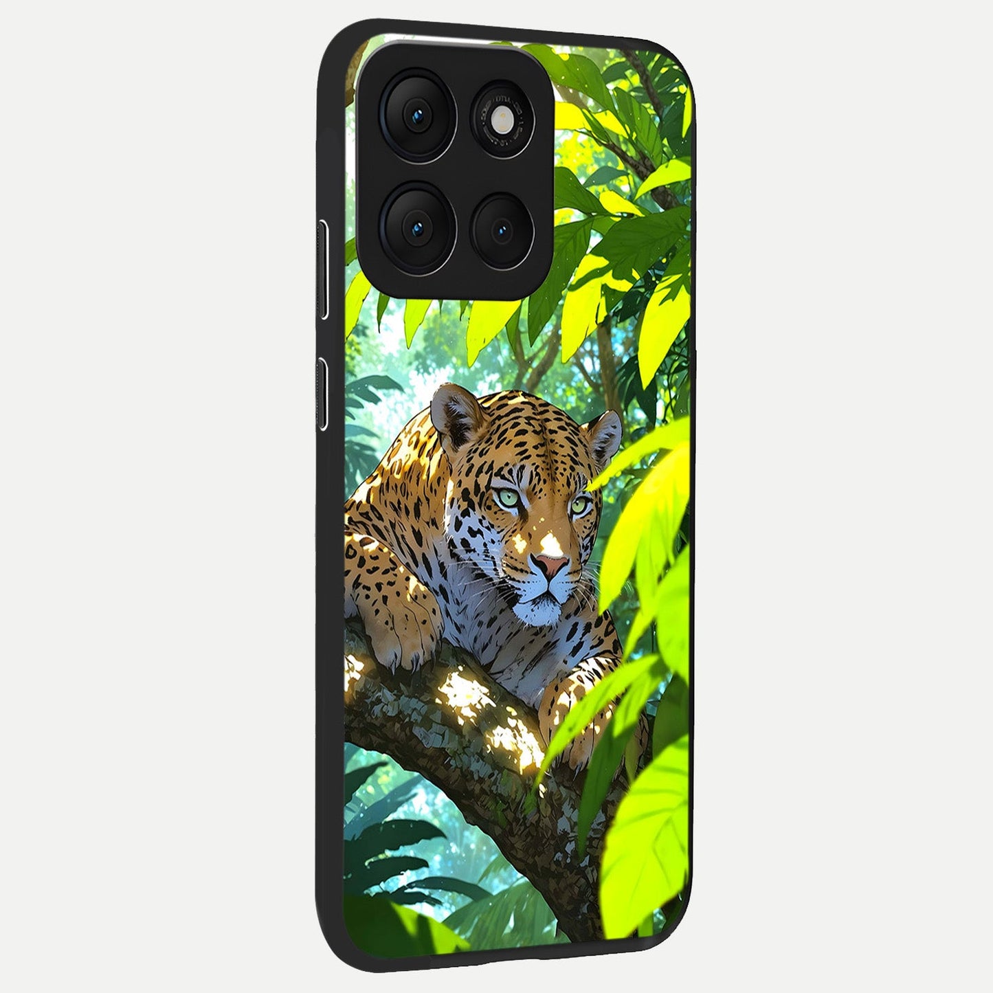  Leopard in Jungle back cover For Moto G86 Power slim fit glass case with vibrant aesthetic design