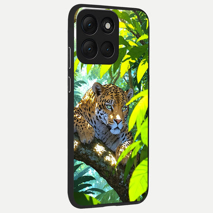 Leopard in Jungle back cover For Moto G86 Power slim fit glass case with vibrant aesthetic design