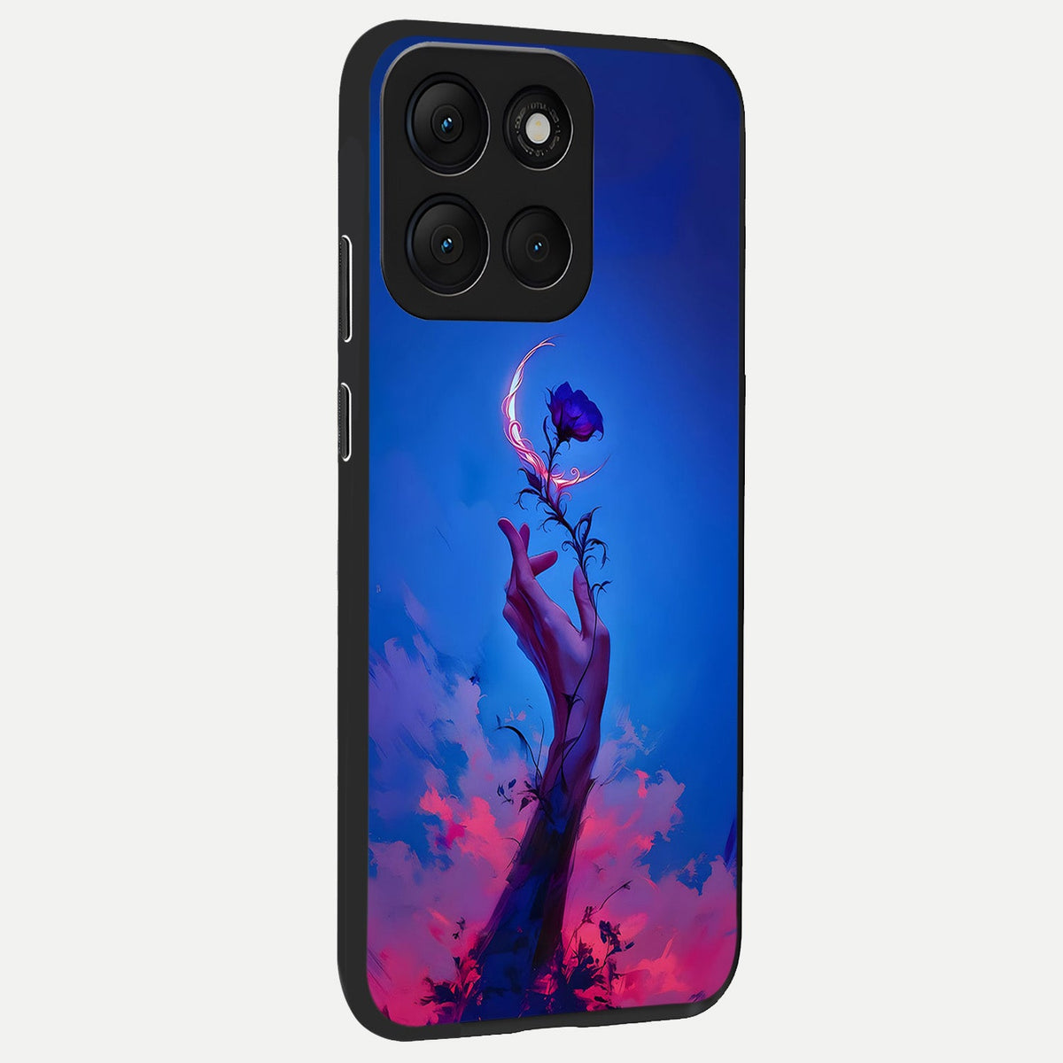  Mystic Hand back cover For Moto G86 Power slim fit glass case with vibrant aesthetic design
