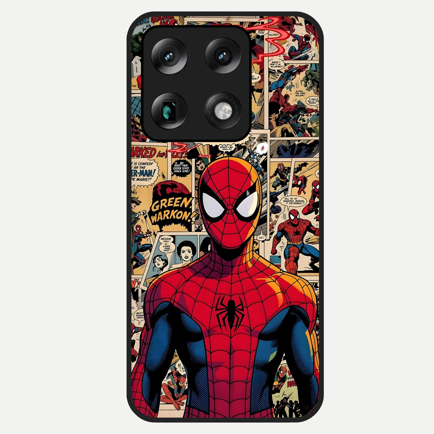  Aesthetic Spider Glass Case For Moto Signature back cover – full design glossy printed glass finish