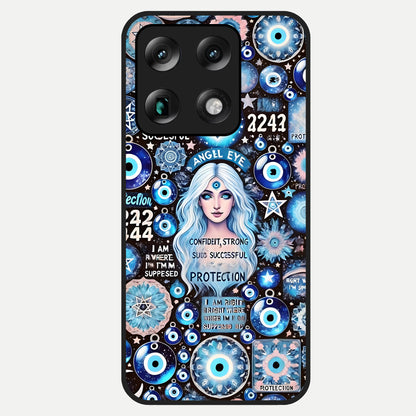  Angel Aura Shield Glass Case For Moto Signature back cover – full design glossy printed glass finish