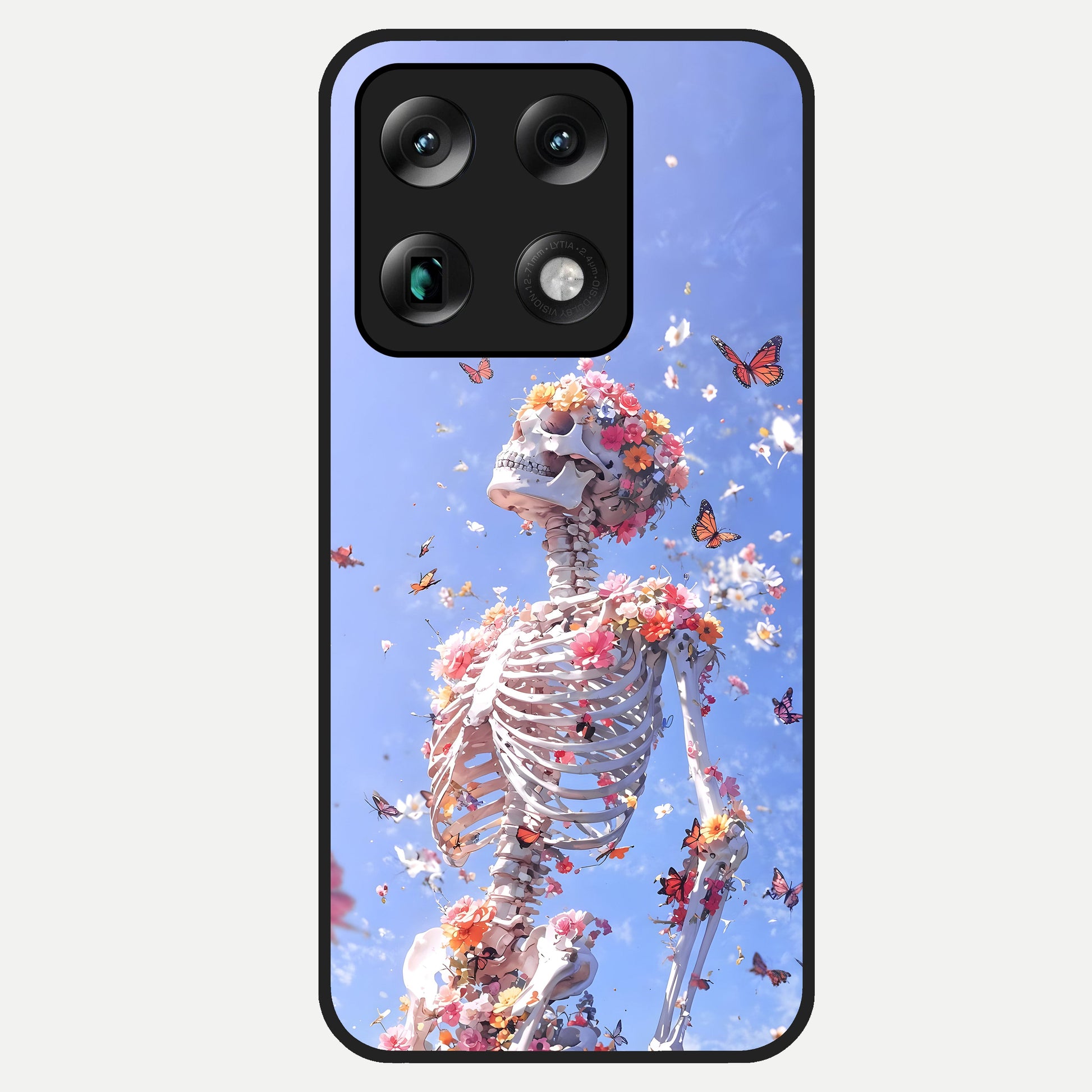  Bloom Beyond Bones Glass Case For Moto Signature back cover – full design glossy printed glass finish