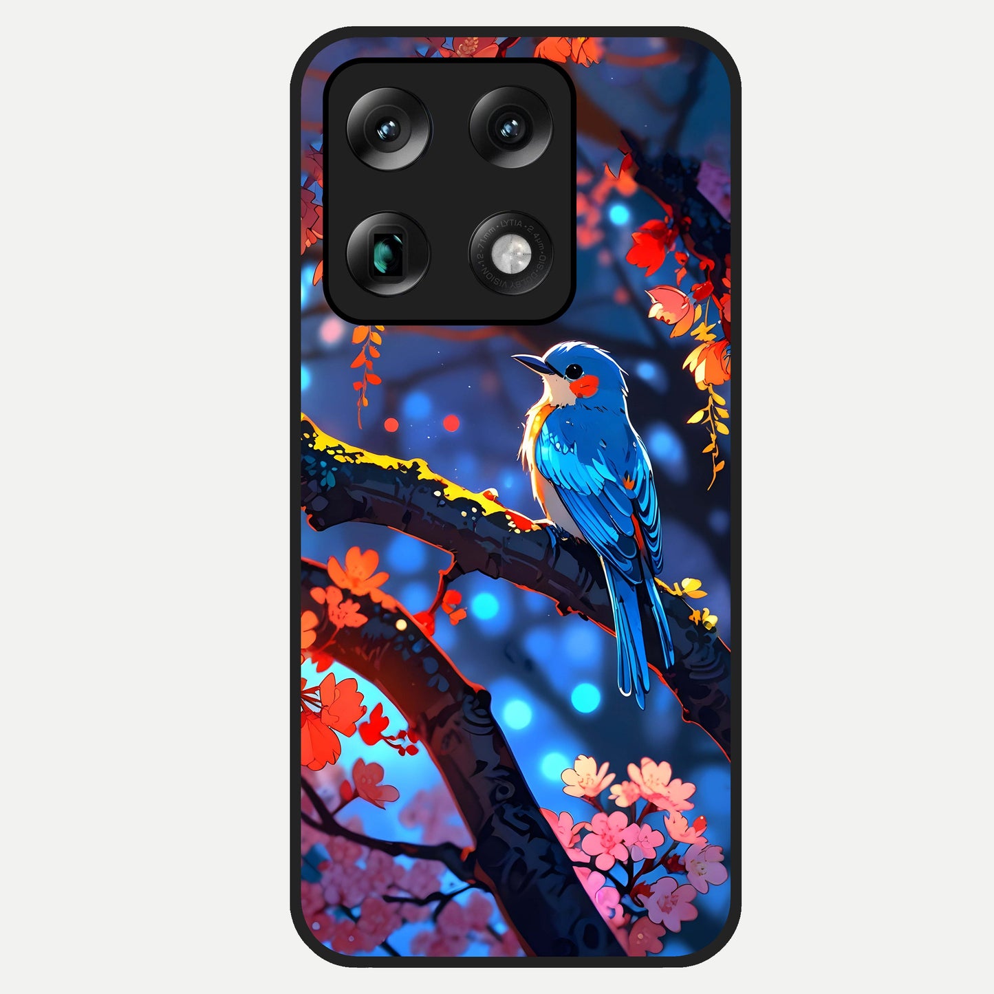  Blooming Water Drift Glass Case For Moto Signature back cover – full design glossy printed glass finish