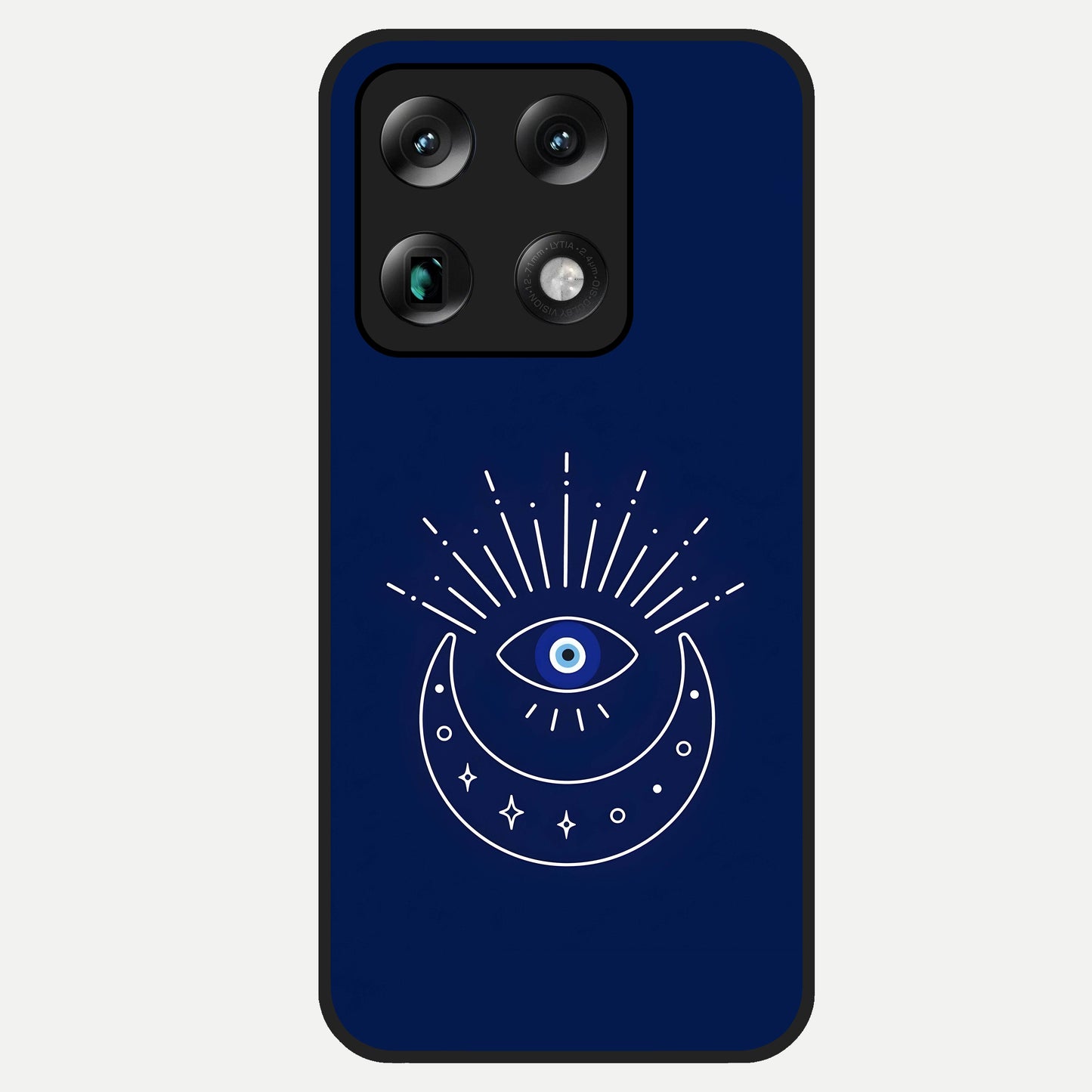  Blue Evil Eye Glass Case For Moto Signature back cover – full design glossy printed glass finish
