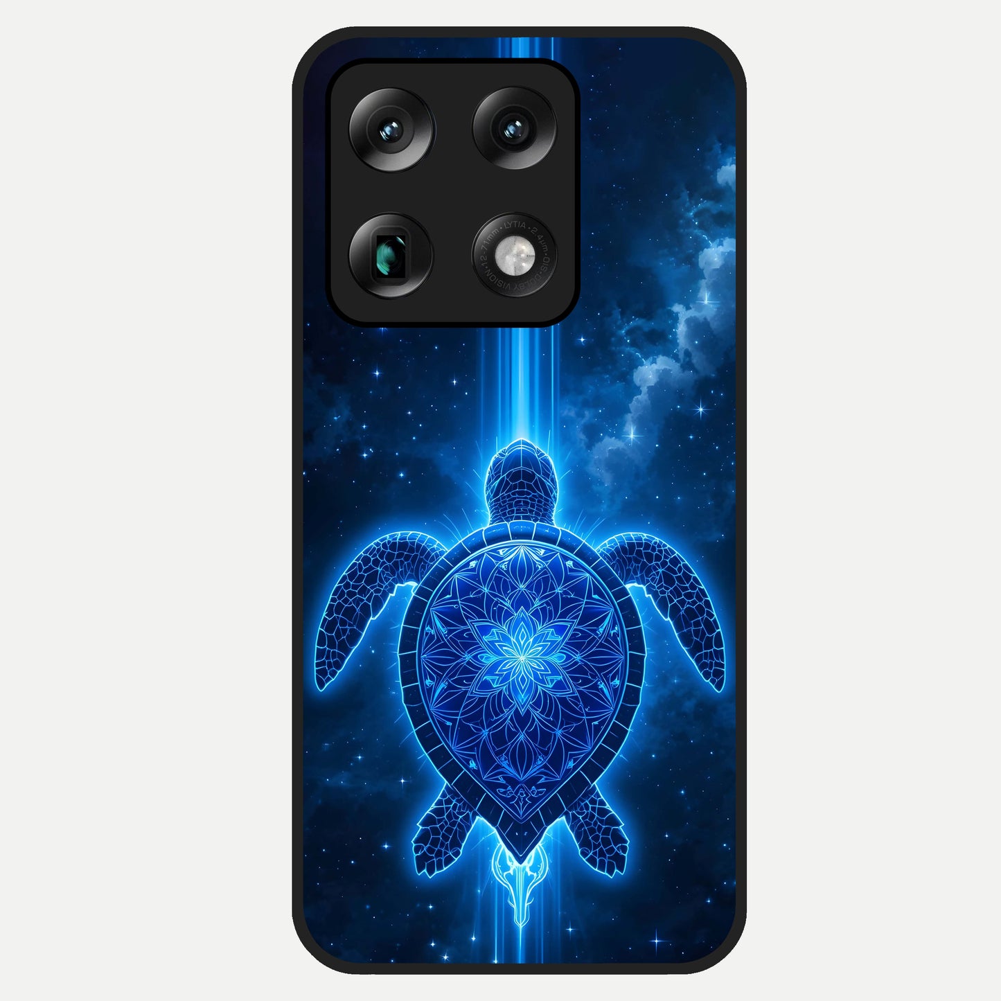  Blue Galaxy Turtle Glass Case For Moto Signature back cover – full design glossy printed glass finish