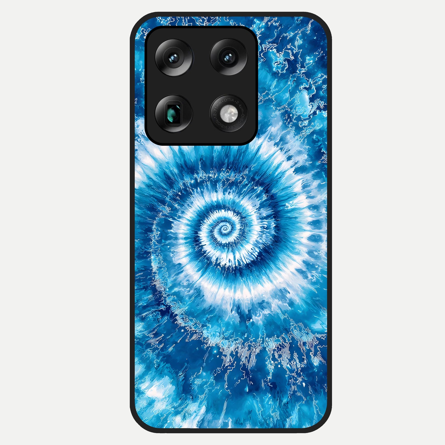  Blue Galaxy Wave Glass Case For Moto Signature back cover – full design glossy printed glass finish