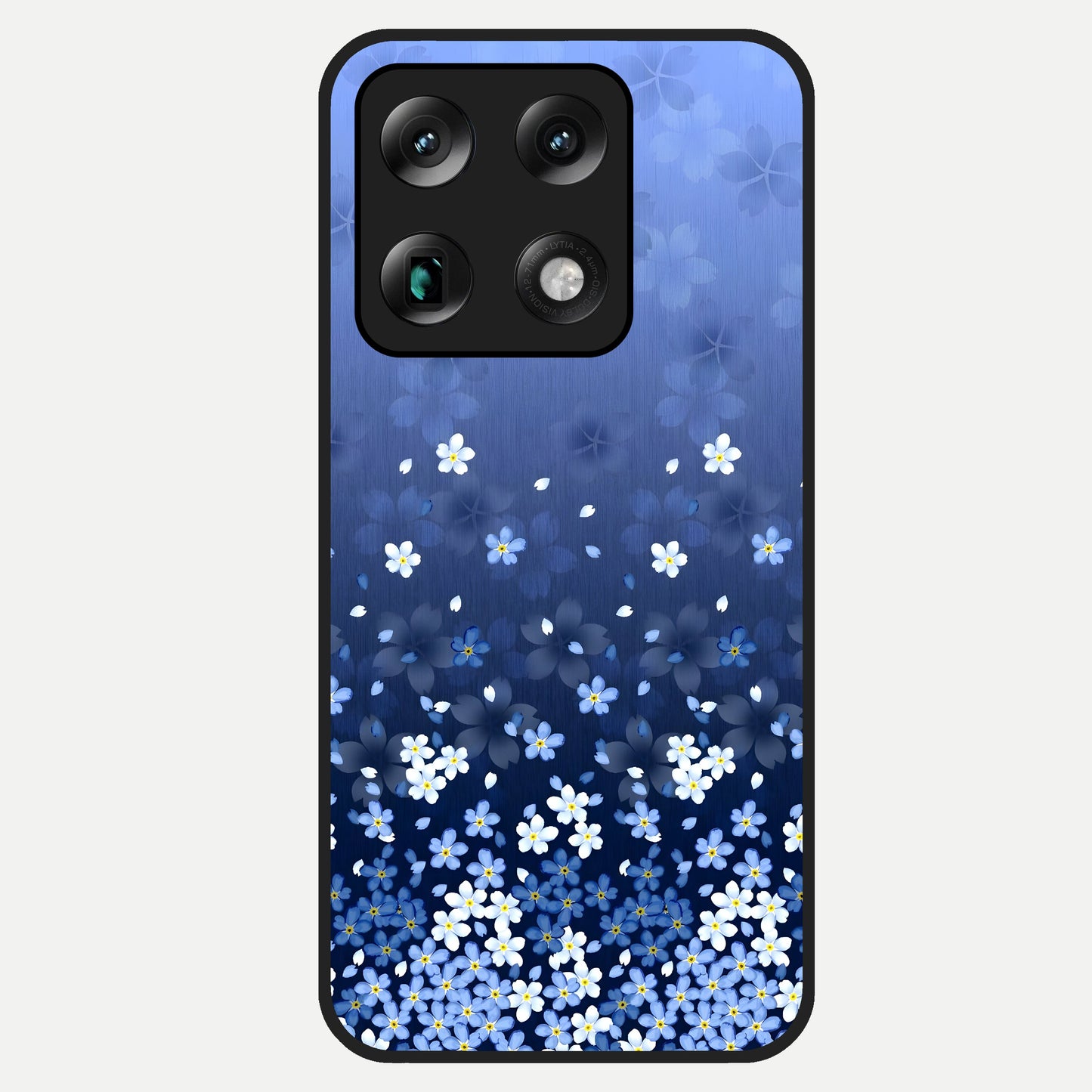  Blue Starry Glass Case For Moto Signature back cover – full design glossy printed glass finish