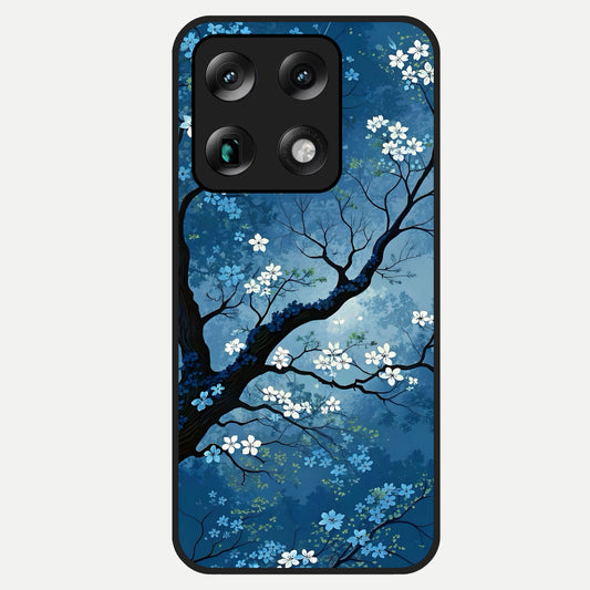  Blue Tree Serenity Glass Case For Moto Signature back cover – full design glossy printed glass finish
