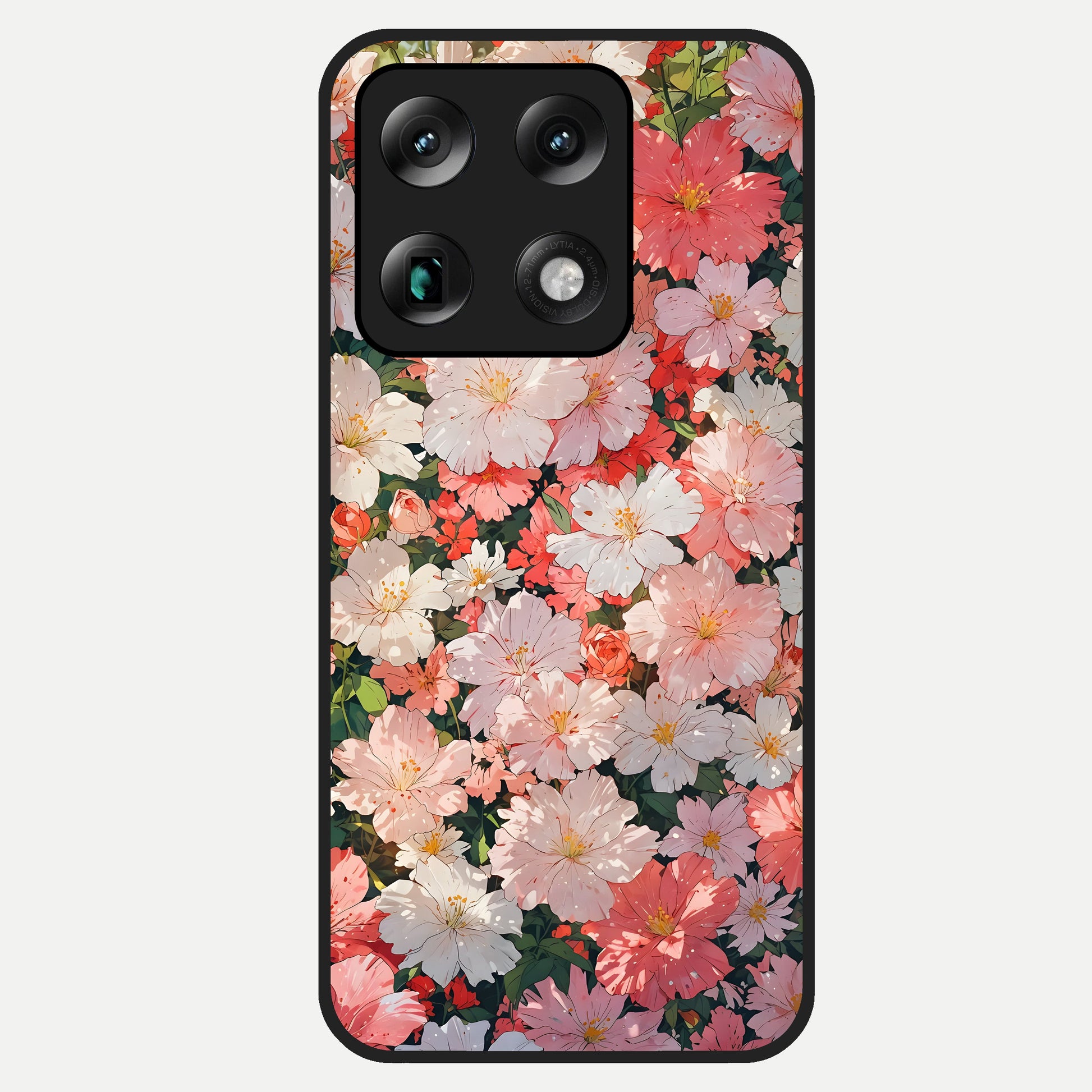  Blush Bloom Field Glass Case For Moto Signature back cover – full design glossy printed glass finish