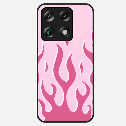  Blush Flame Energy Glass Case For Moto Signature back cover – full design glossy printed glass finish