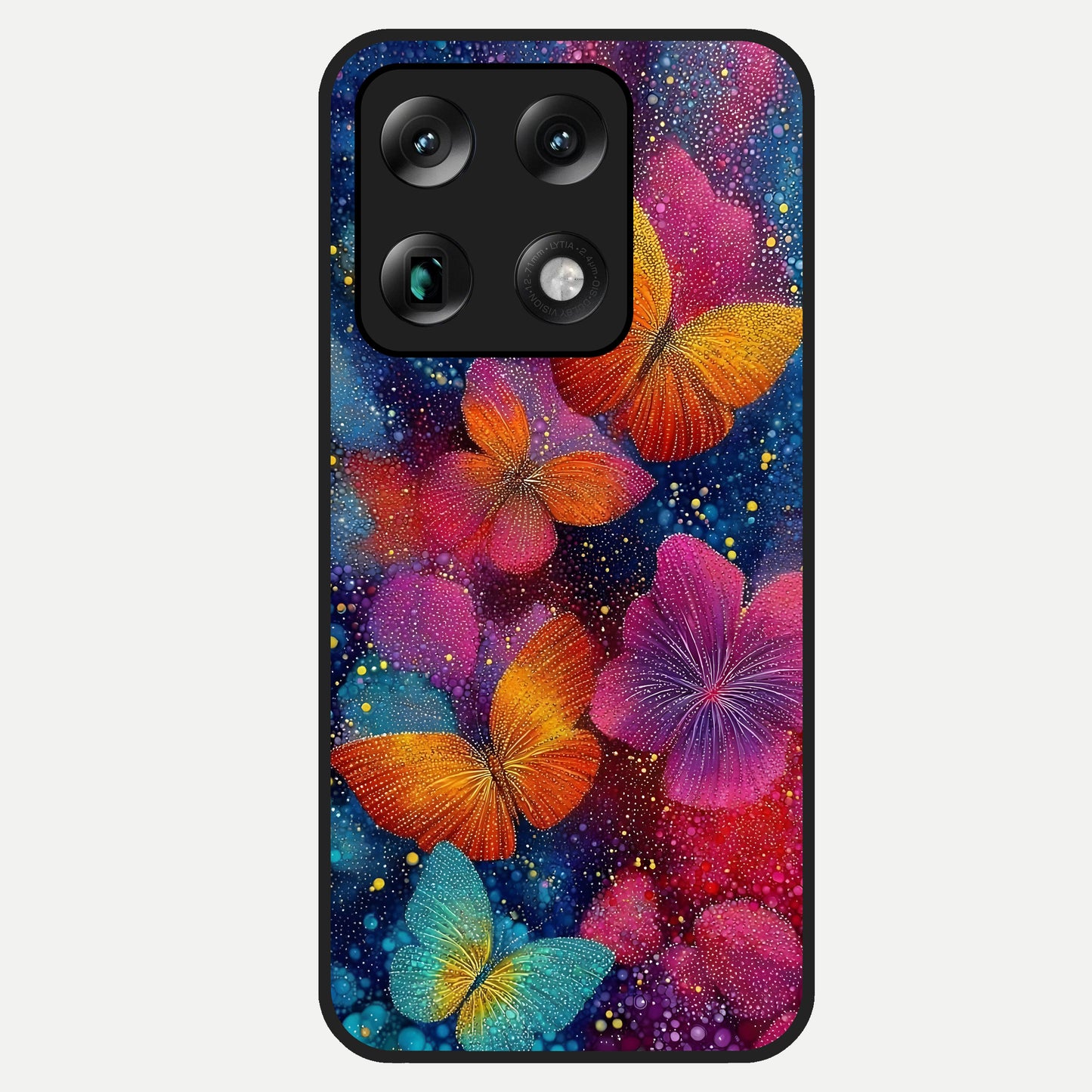  Butterfly Dream Mist Glass Case For Moto Signature back cover – full design glossy printed glass finish