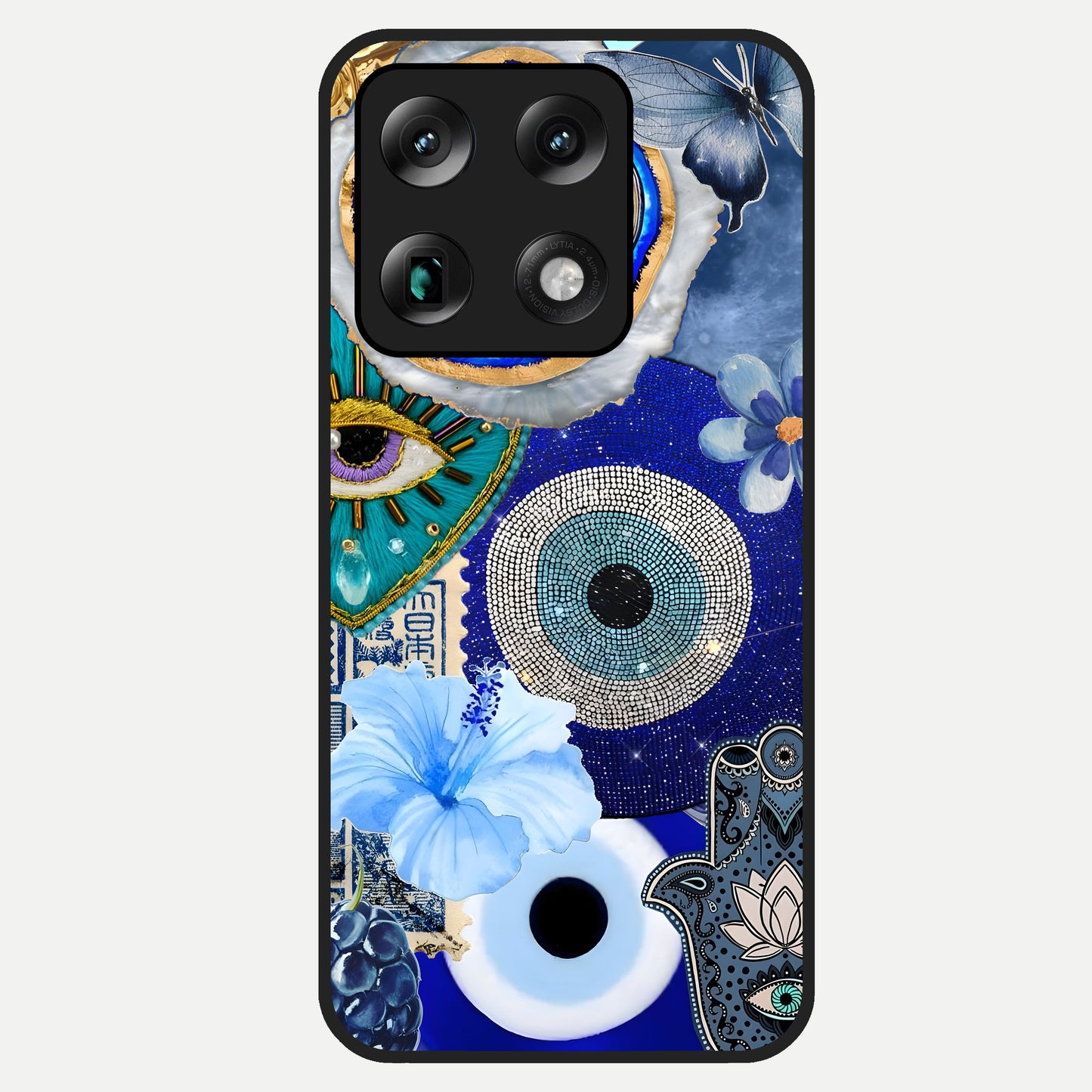 Celestial Blue Vision Glass Case For Moto Signature back cover – full design glossy printed glass finish