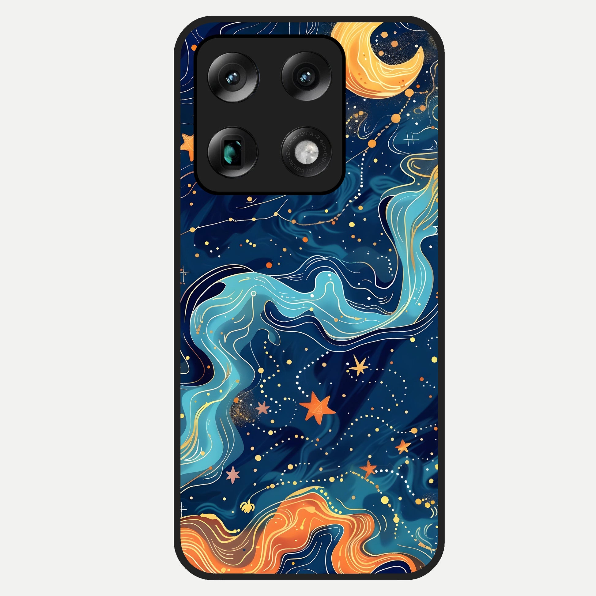  Celestial Dream Flow Glass Case For Moto Signature back cover – full design glossy printed glass finish