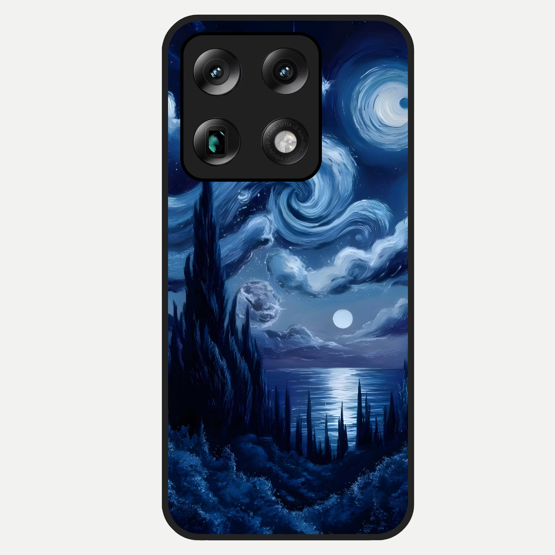  Celestial Dream Van Gogh Glass Case For Moto Signature back cover – full design glossy printed glass finish