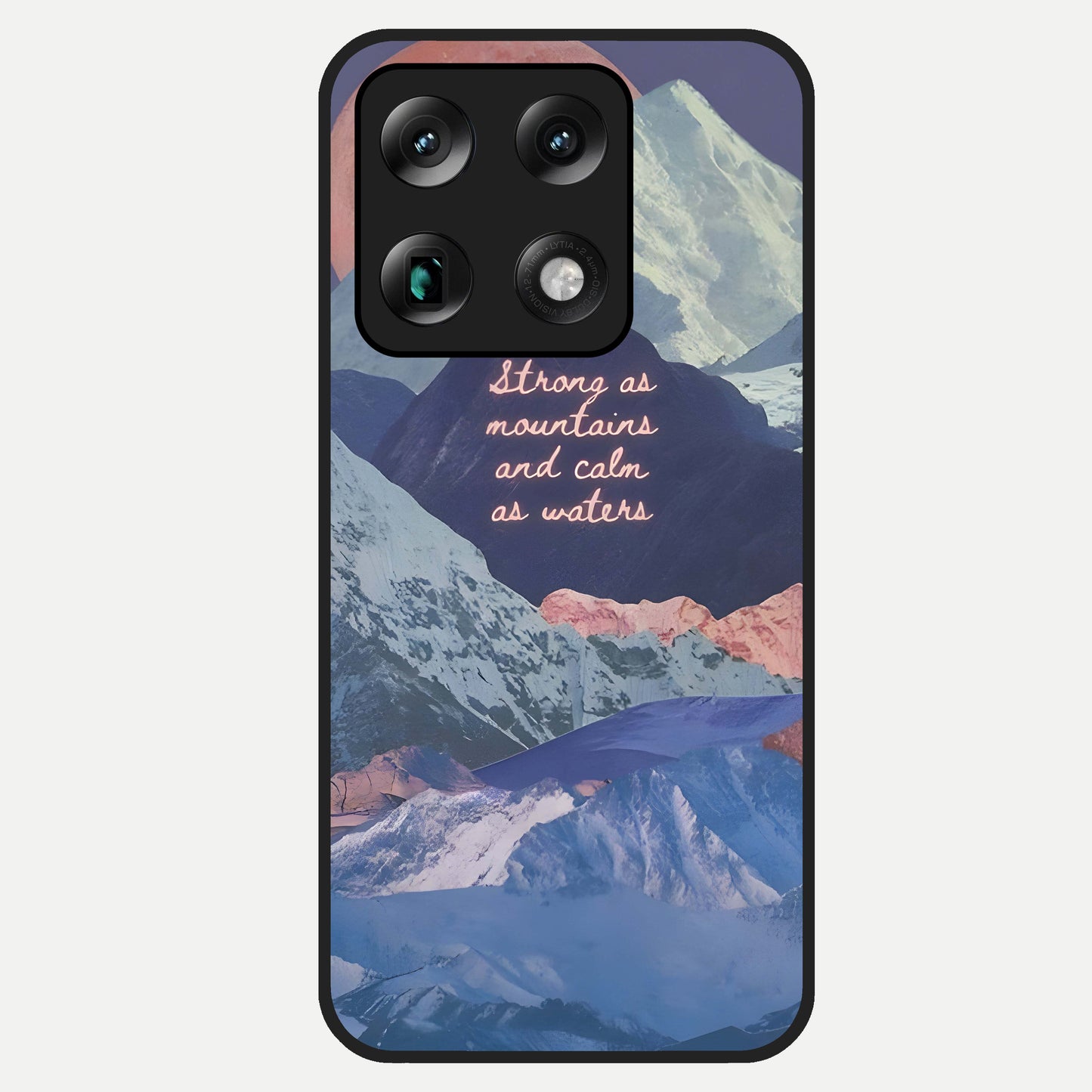  Celestial Mountain Calm Glass Case For Moto Signature back cover – full design glossy printed glass finish