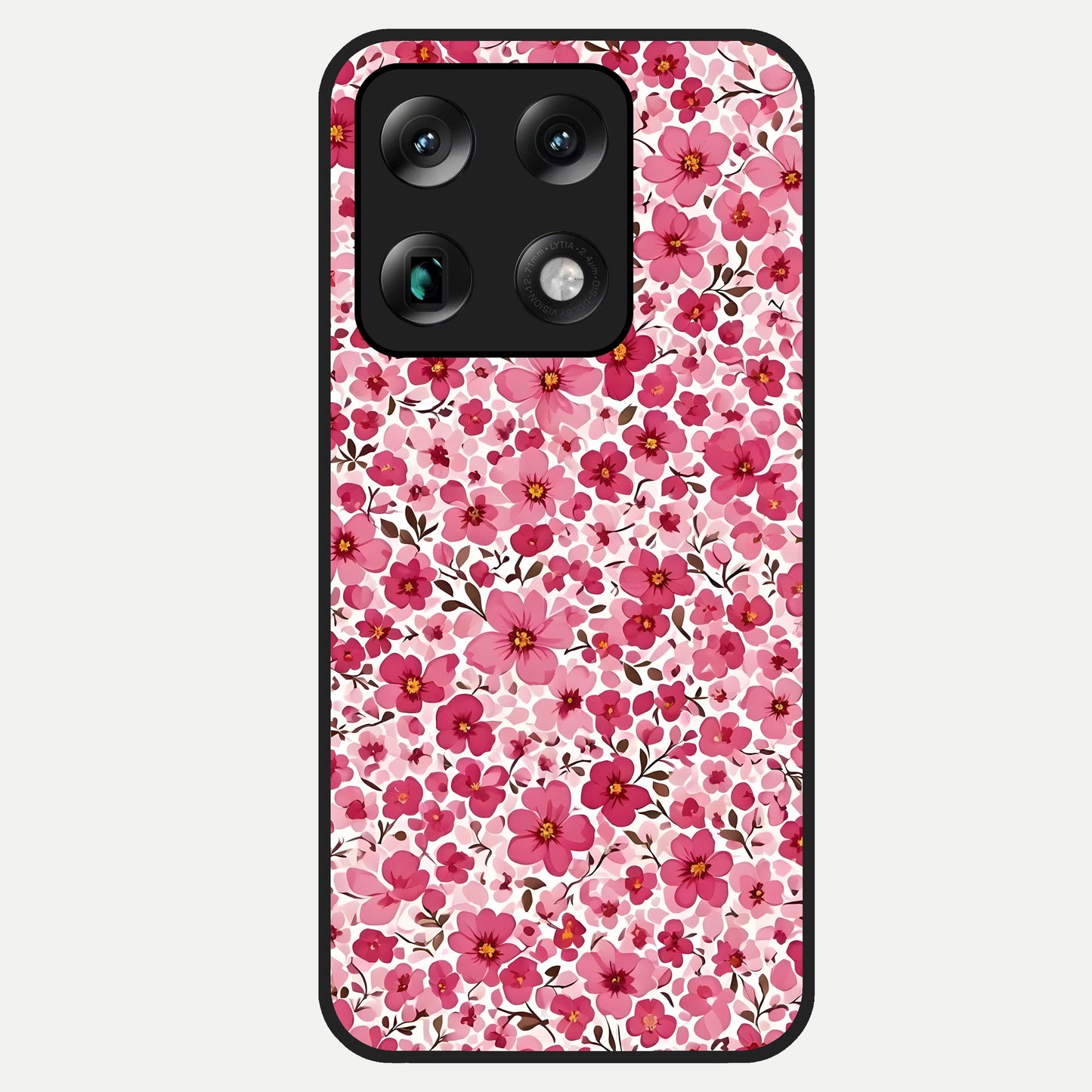  Cherry Blossom Charm Glass Case For Moto Signature back cover – full design glossy printed glass finish