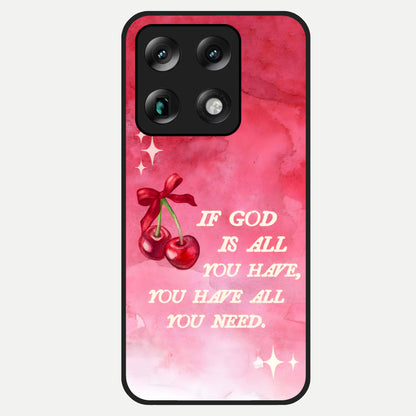  Cherry Quote Glass Case For Moto Signature back cover – full design glossy printed glass finish
