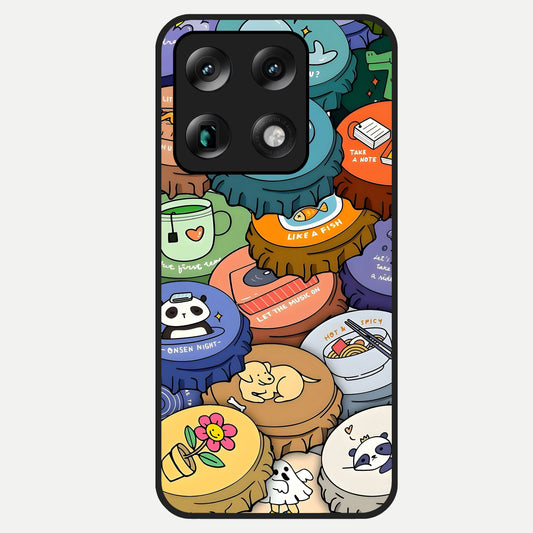  Coins Patterns Glass Case For Moto Signature back cover – full design glossy printed glass finish