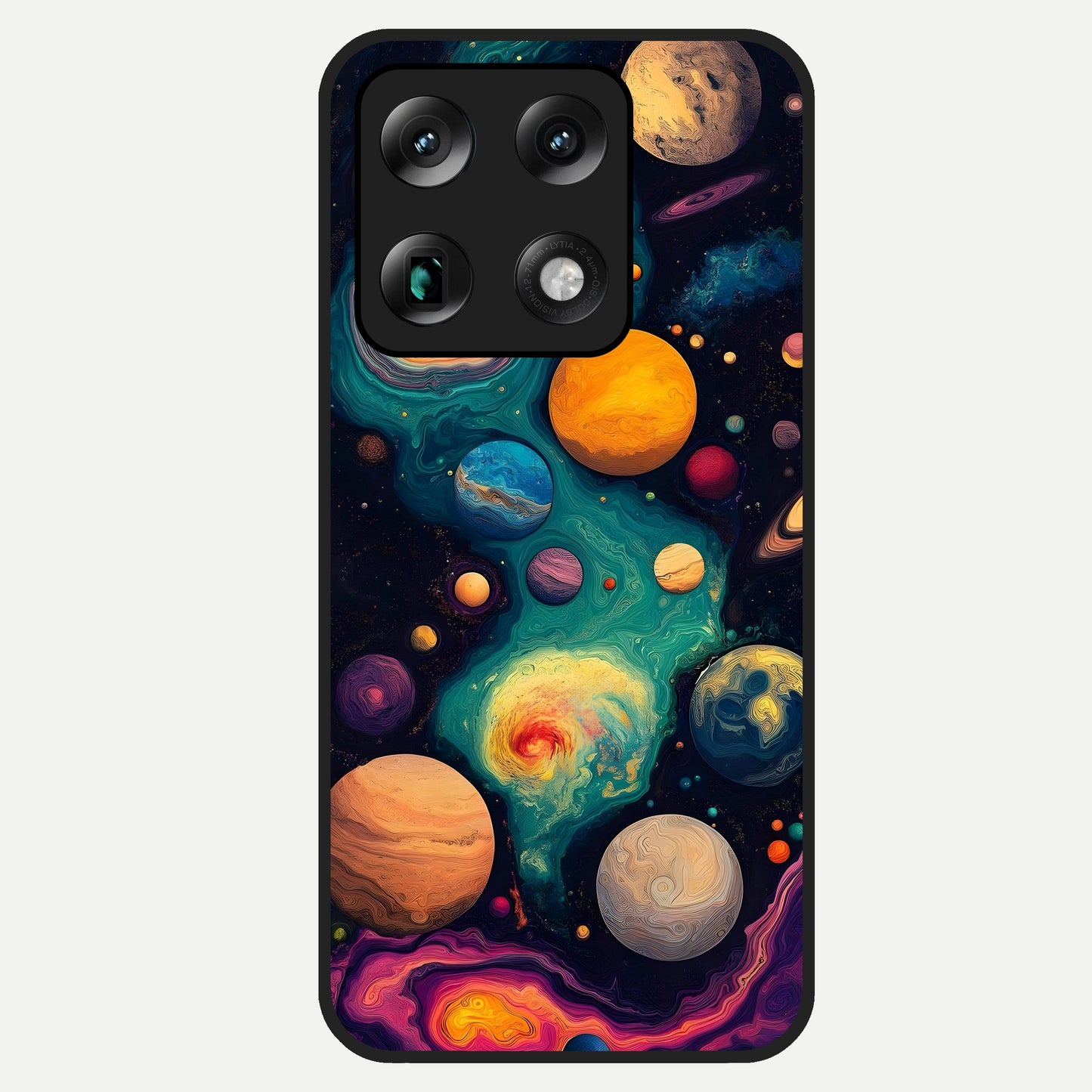  Cosmic Planet Journey Glass Case For Moto Signature back cover – full design glossy printed glass finish