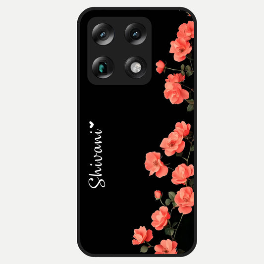  Crimson Bloom Grace Custom Name Glass Case For Moto Signature back cover – full design glossy printed glass finish