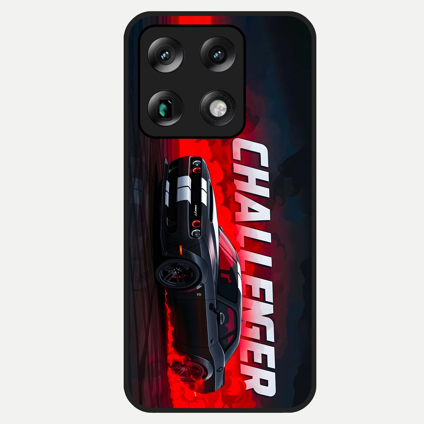  Crimson Challenger Fury Glass Case For Moto Signature back cover – full design glossy printed glass finish