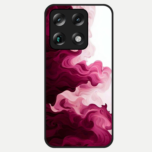  Crimson Wave Flow Glass Case For Moto Signature back cover – full design glossy printed glass finish