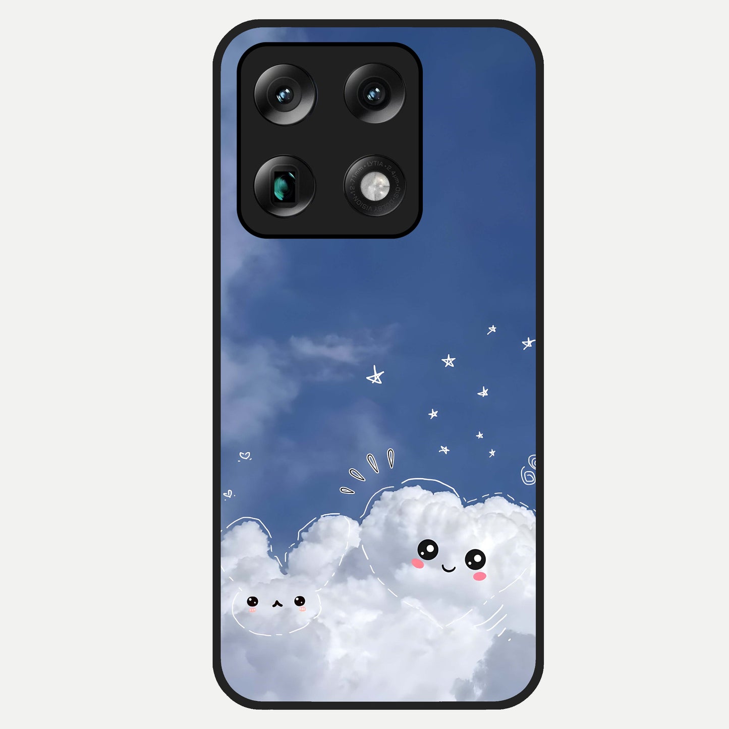  Cute Blossom Cloud Glass Case For Moto Signature back cover – full design glossy printed glass finish