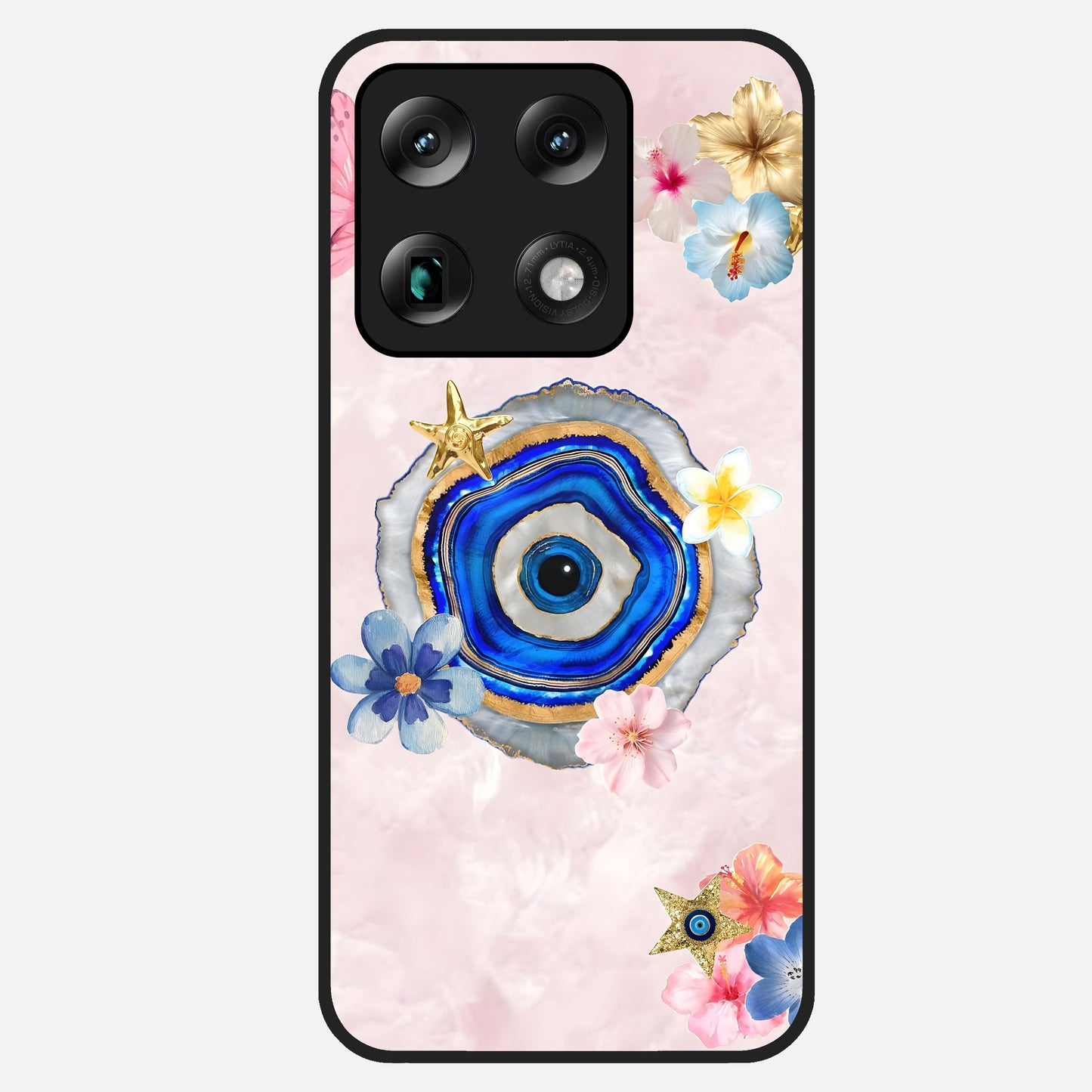  Divine Aura Bloom Glass Case For Moto Signature back cover – full design glossy printed glass finish