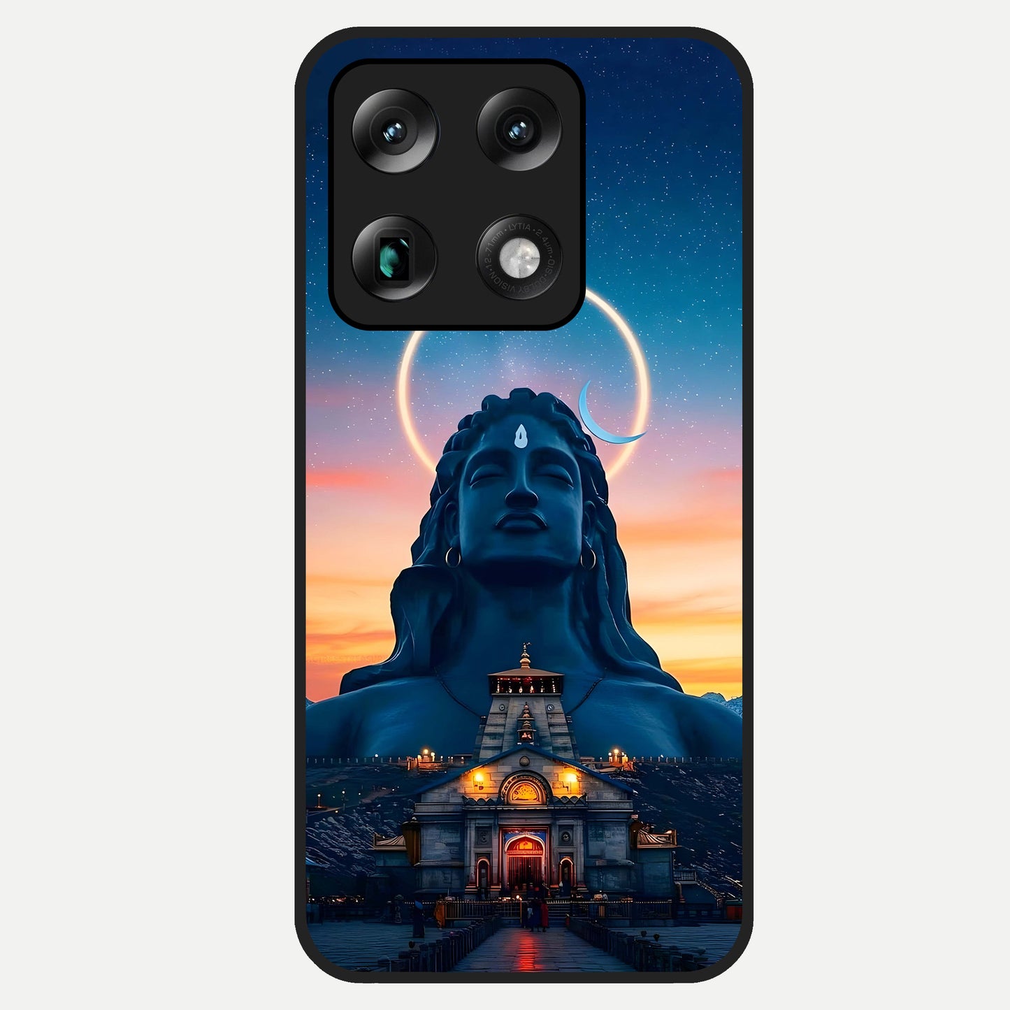  Eternal Shiva Aura Glass Case For Moto Signature back cover – full design glossy printed glass finish