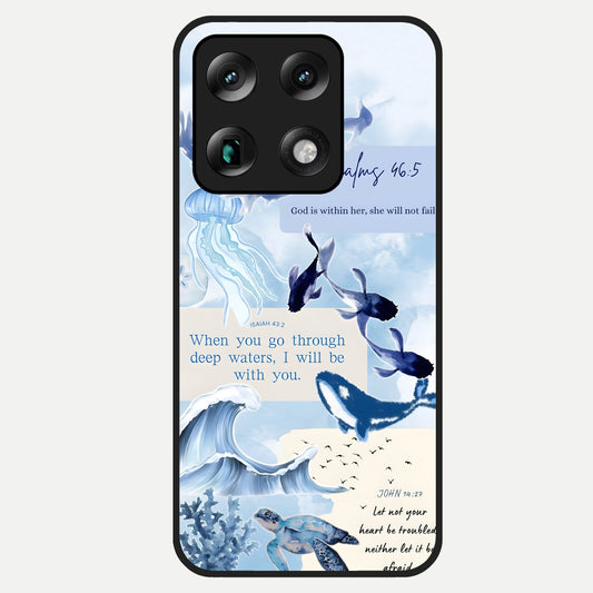  Faithful Ocean Promise Glass Case For Moto Signature back cover – full design glossy printed glass finish