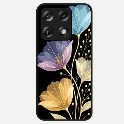  Flower Bloom Glow Glass Case For Moto Signature back cover – full design glossy printed glass finish