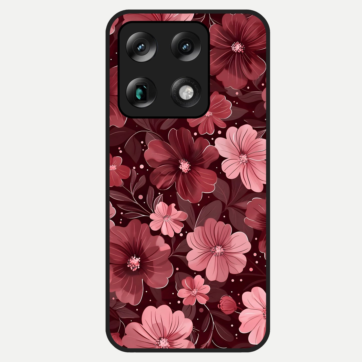  Flower Blush Bloom Glass Case For Moto Signature back cover – full design glossy printed glass finish