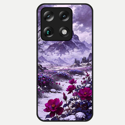  Flower Mountain View Glass Case For Moto Signature back cover – full design glossy printed glass finish