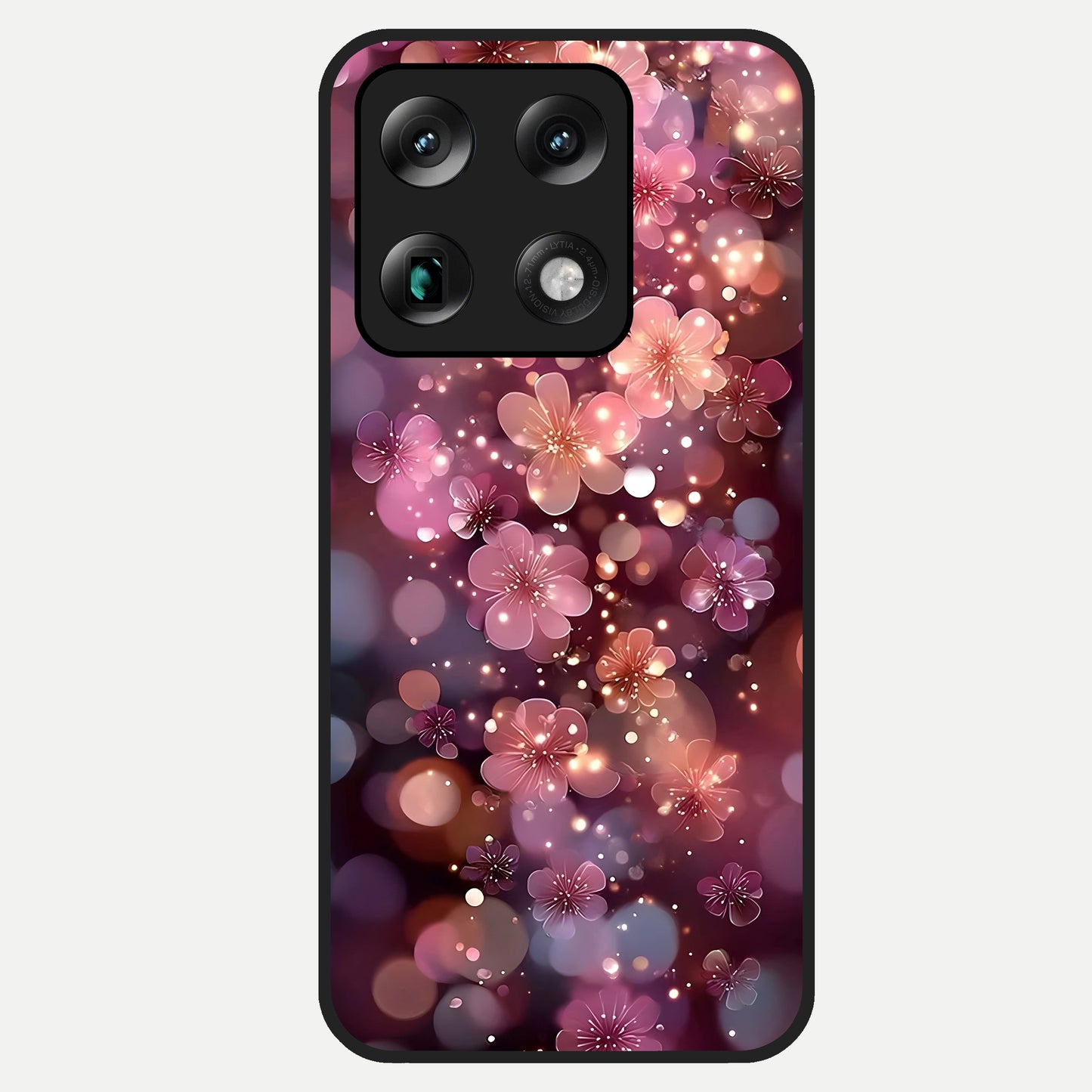  Glowing Petal Bliss Glass Case For Moto Signature back cover – full design glossy printed glass finish