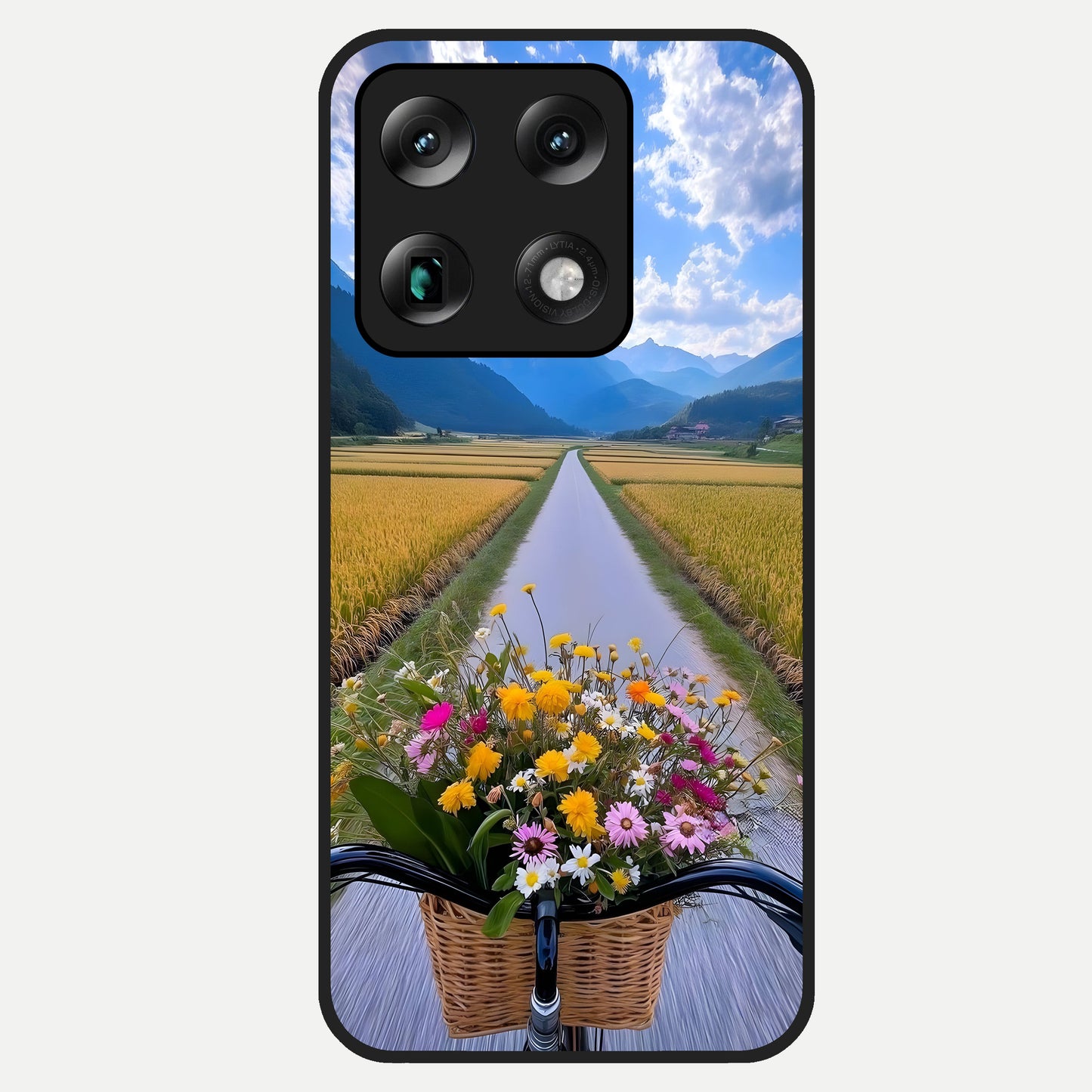  Golden Field Journey Glass Case For Moto Signature back cover – full design glossy printed glass finish