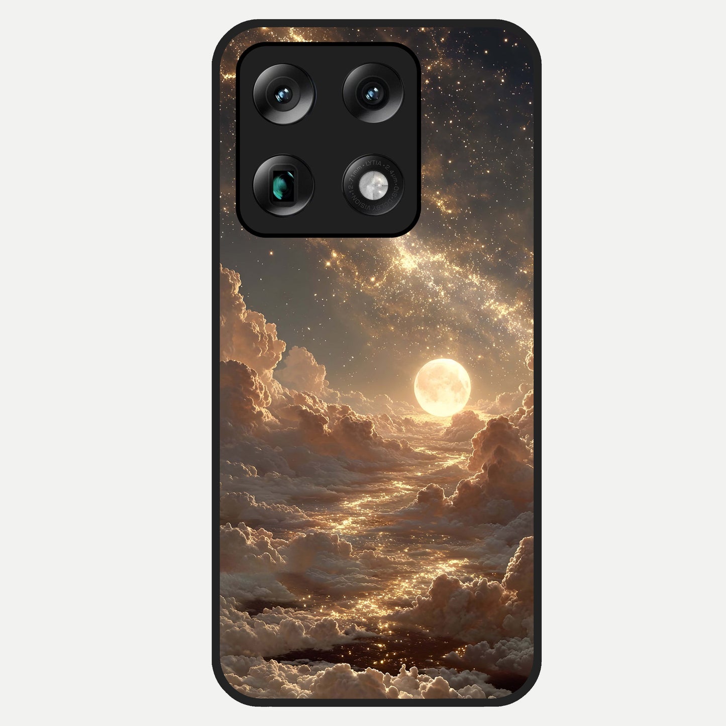  Golden Sky Dream Glass Case For Moto Signature back cover – full design glossy printed glass finish