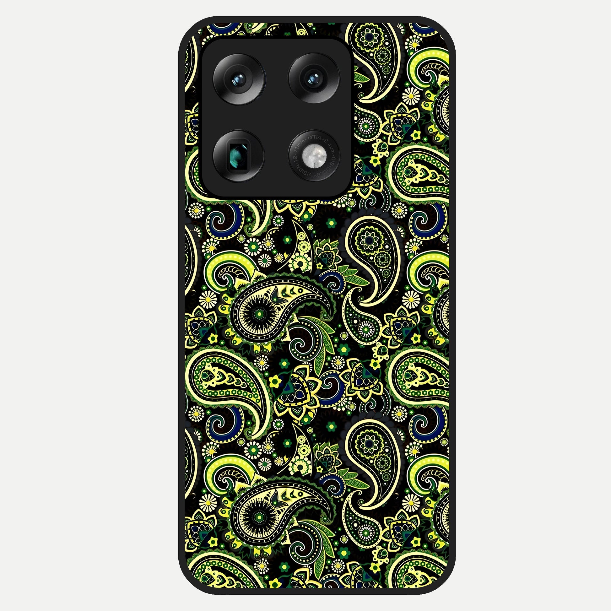  Green Lemon Glass Case For Moto Signature back cover – full design glossy printed glass finish