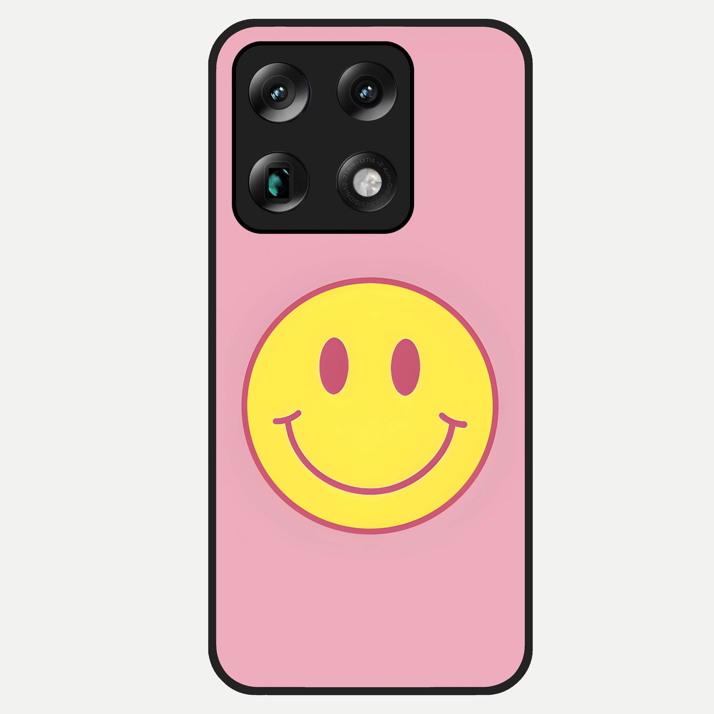  Happy Pink Mood Glass Case For Moto Signature back cover – full design glossy printed glass finish