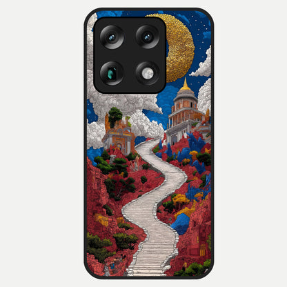  Heavenly Moon Path Glass Case For Moto Signature back cover – full design glossy printed glass finish
