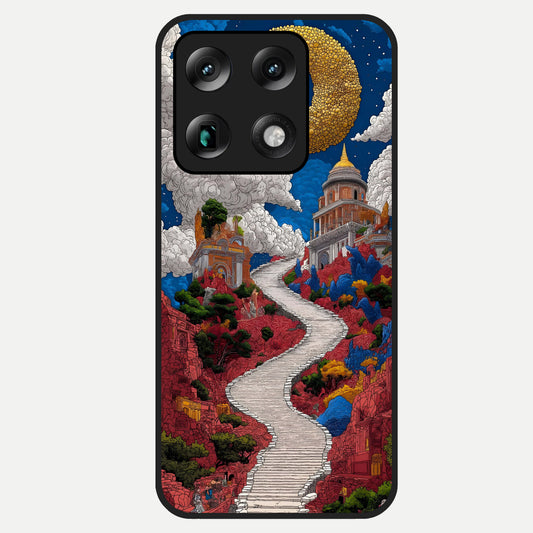  Heavenly Moon Path Glass Case For Moto Signature back cover – full design glossy printed glass finish