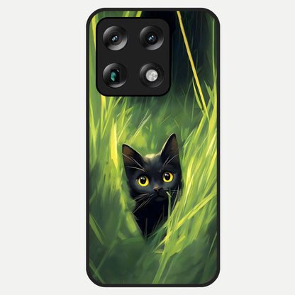  Hidden Cat Whisper Glass Case For Moto Signature back cover – full design glossy printed glass finish