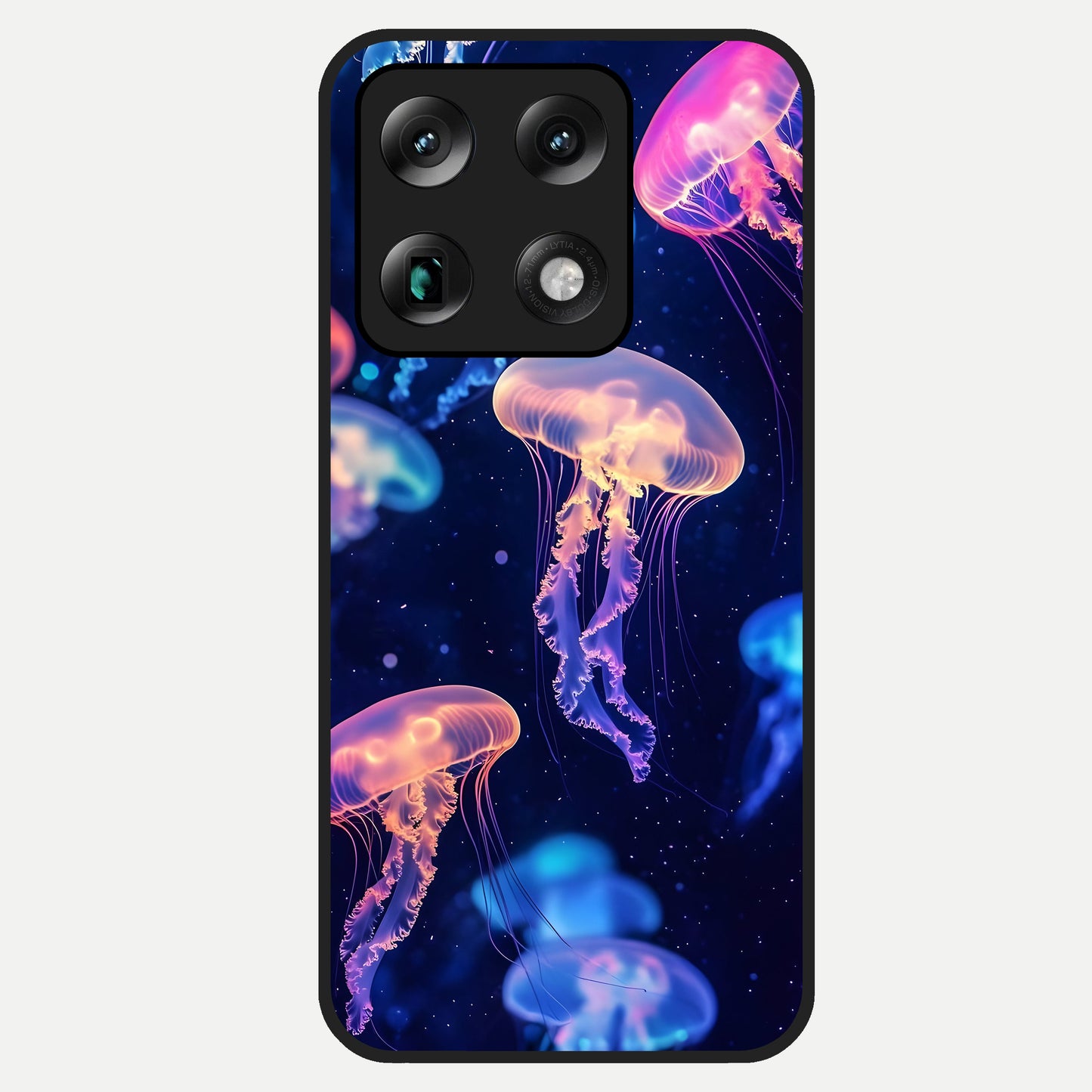  Jellyfish Pattern Glass Case For Moto Signature back cover – full design glossy printed glass finish