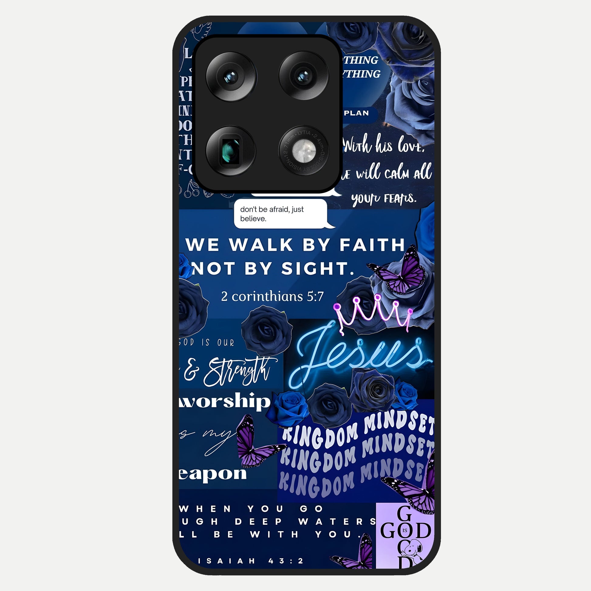  Kingdom Faith Glow Glass Case For Moto Signature back cover – full design glossy printed glass finish